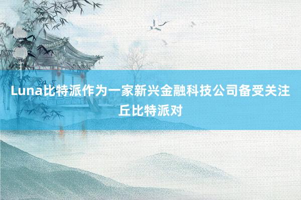 Luna比特派作为一家新兴金融科技公司备受关注丘比特派对